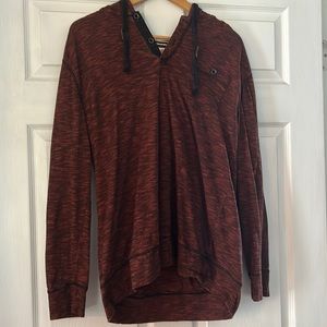 Amber/brown RUFFHEWN lightweight hoodie
